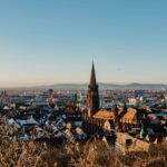 Ausblick auf das Münster und die Innenstadt vom Schlossberg